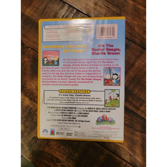 Peanuts Classic It's The Easter Beagle Charlie Brown DVD Special Arbor Day - Picture 2 of 3